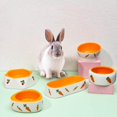 thumbnail image 2 of fastboy Non Slip Rabbit Feeder Bowl Feeding Basin for Hedgehog Gerbils Puppy Kitten 8.5cmx6.5cm, 2 of 9