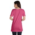 thumbnail image 3 of Inkmeso Plain Basic Tshirt Long Length Tee Short Sleeve Workout Top For Women, 3 of 9