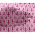 thumbnail image 4 of oneOone Viscose Chiffon Fabric Floral & Flying Swan Block Printed Craft Fabric BTY 42 Inch Wide, 4 of 4