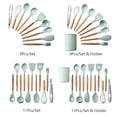thumbnail image 3 of Amdohai 11PCS Cooking Utensils Kitchen Utensil Set Silicone Kitchenware Set Wooden, 3 of 7