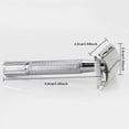 thumbnail image 2 of Vintage Double Edge Stainless Steel Shaver, with Storage Box, Close Smooth Shave, Men Facial Grooming, 2 of 5