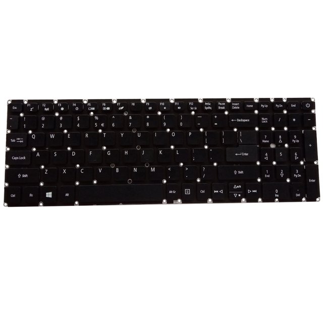 Clavier d'Ordinateur Portable Professionnel PC Entrée Appareil Pratique Remplacement Partie avec Rétro-Éclairage Clavier Remplacement pour Aspirer 3 A315-21