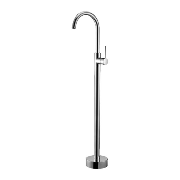 Luzkey Contemporary Standing Shower Mixer Set , Argent