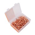 thumbnail image 1 of Copper Plated Durable Horseshoe Nails Improve Health Riding Equipment 250Pcs, 1 of 7