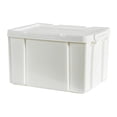thumbnail image 1 of Heavy Duty Storage Bins Industrial Tote Bin Durable Stackable Storage Containers White, 1 of 9
