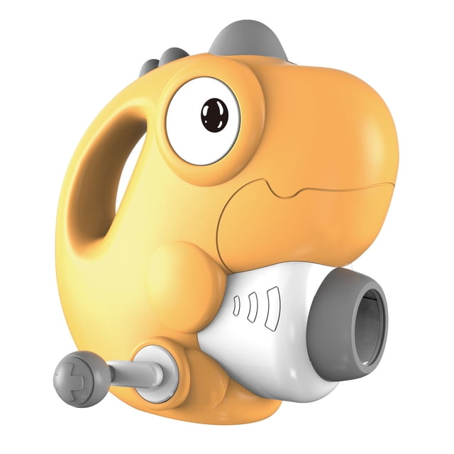 Yellow Dinosaur Ball Shooter Toy D With 12 Balls Target Vest Shield Plastic 8.66X8.66X5.12 Inch Hand Crank Rotation Continuous Launch Indoor Game For Kids D