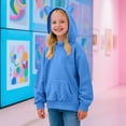 thumbnail image 2 of Girls Winter Hoodie Kid's Fleece Pullover Hooded Sweatshirt, 2 of 8