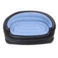 thumbnail image 1 of Inflatable Chair, Double  Design, PVC, Velvet, Portable, Air Couch with Contemporary Design, Indoor Living, Tent Camping, Outdoor Activities, Suitable for Couples or Friends, 1 of 7