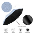 thumbnail image 3 of Travel Umbrella - Mini Folding Compact Umbrella with Case, Small Sun & Rain Pocket Umbrella, 3 of 5