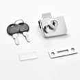 thumbnail image 2 of Showcase Lock Display Cabinet Sliding Glass Door Lock With Keys For 5-8mm Glass Wine Cabinet Lock Security Furniture Hardware, 2 of 9