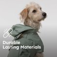 thumbnail image 5 of Trail Hound Rain Vest – Waterproof Pet Coat with Reflective Trim & Adjustable Fit – Lightweight, Breathable Jacket for Wet Weather Walks – Fits All Breeds - XL - (Sage), 5 of 5