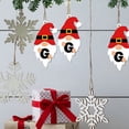 thumbnail image 4 of LSLJS Christmas Ornaments Christmas Acrylic Hanging Decorations - Set of 26 Alphabet Letters with Santa Claus Design for Holiday Ornaments and DIY Crafts Christmas Hanging Decorations, 4 of 6