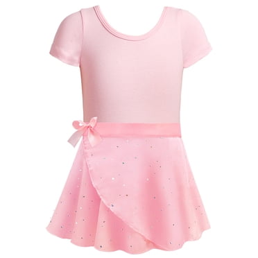 MIASHUI Girls Dresses Ballet Leotards for Girls Featuring Ruffle Sleeve and Removable Skirt for Dance Activities Ages 2-10 Years