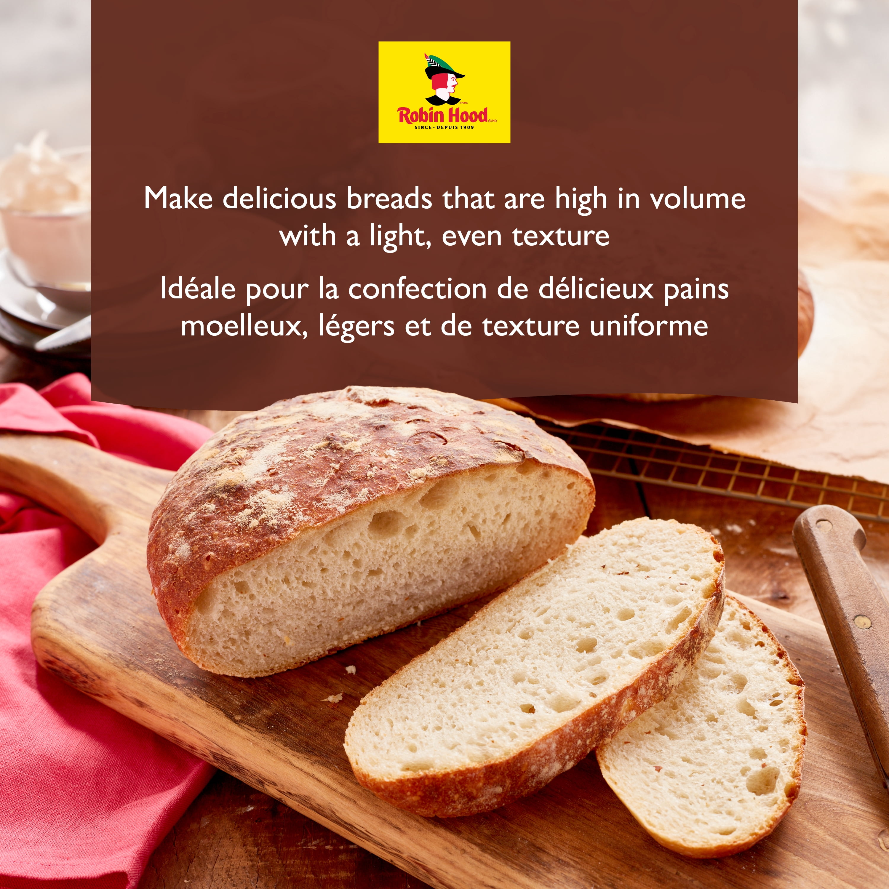 Robin Hood Best for Bread Whole Wheat Flour, Made with 100% Canadian Wheat, 5kg