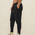 thumbnail image 5 of LSLJS Men Casual Mode Lacets Élastiques Taille Mi-Haute Poche Extensible Sports Pants, 5 of 5