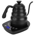 thumbnail image 3 of Electric Coffee Kettle, Black EU Plug Coffee Kettle, Temperature Adjustable For Home Office Contain Coffee Tea, 3 of 8