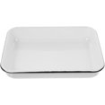 thumbnail image 1 of RORPOIR Enamel Baking Tray Multifunctional Storage Pan for Kitchen Restaurant Food Baking Pan for Pancakes Fruits and Bread, 1 of 8
