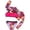 style-03 Watermelon Red, variant on gdxvjhbj Swim Suit for Girls Girl's 3 Piece Bikini Bathing Suit Printed Sport Swimsuits with Shorts Cove Up Sets Teen Girl's Swimwear Size 11-12 (Hot Pink,11-12 Years)