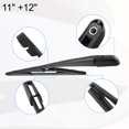 thumbnail image 5 of Unique Bargains 11" 12" Rear Windshield Wiper Blades for Ford Edge 2007-2014 9T4Z17526-A, 5 of 5