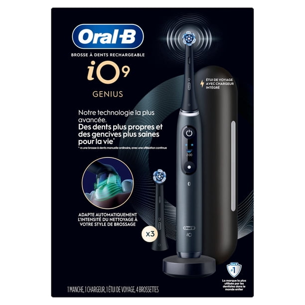 Oral-B iO Series 9 Electric Toothbrush with 4 Brush Heads, Black
