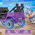 thumbnail image 2 of OLAKIDS Ride on Truck, 12V Battery Powered Electric Vehicle for Kids with Remote Control, Bluetooth, Power Display, LED Lights, Music Player, Ride on Toy for 3+ Boys Girls, 2 of 9