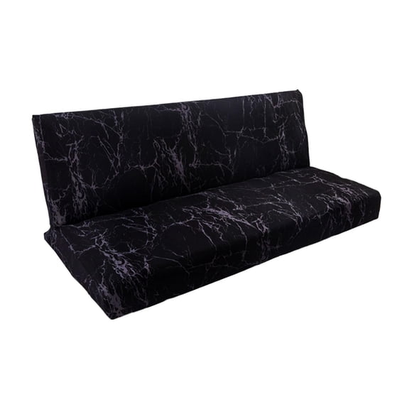 Siruishop Housse Sans Accoudoirs en Spandex pour Futon Slipcover, Housse de Sofa Antidérapante (Housse Seulement)