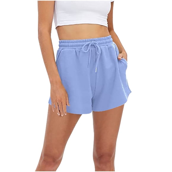 Sweat Shorts Women Lounge Summer Casual Comfy Athletic High Waisted Shorts Running Athletic Shorts 2023 with Pockets