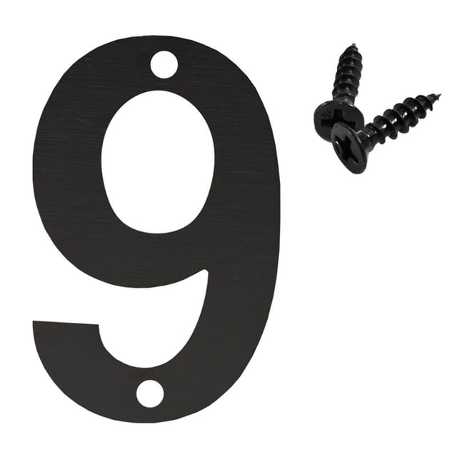 Penkiiy 4.7 Inch Floating Modern House Numbers For Outside Large House Numbers For Outside, Black Shadow Modern Home Address numbers With Easy Mounting Nail Kits For Outside