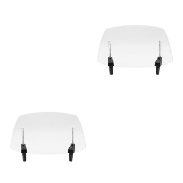 Baohd Spoiler d'Extension de Déflecteur de Vent de Moto Robuste et Stable avec Stabilité de Confort Réglable à Clipser Durable Transparent 2Set