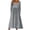 Grey, variant on Elegant Dress Women's Summer Comfort Fashion Printing Button Pocket Long Sleeve Dress Pleated Dress S-143 Green L