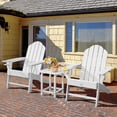 thumbnail image 3 of Costway Lot de 2 Tables d'Appoint Adirondack de Patio 18 Pouces Résistantes aux Intempéries pour Jardin et Cour, Blanches, 3 of 7