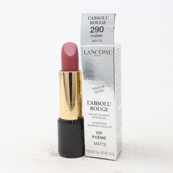 Lancome L'absolu Rouge Hydrating Lipcolor Plastic Cap 0.12oz 290 Poeme Matte New
