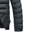 thumbnail image 4 of hoksml Men's Down Fill Winter Jacket Detachable Hooded Zip Up Coat with Zippered Pockets for Cold Weather, 4 of 5