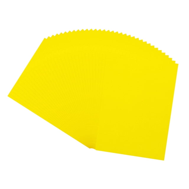 Uxcell Colored Vellum Paper, 50 Sheet Yellow 5.9" x 8.3" Printable Vellum Paper
