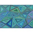 thumbnail image 1 of Ahgly Tapis Rectangulaire Lavable en Machine Intérieur Transitionnel Turquoise Foncé Vert, 5 Pieds x 7 Pieds, 1 of 7