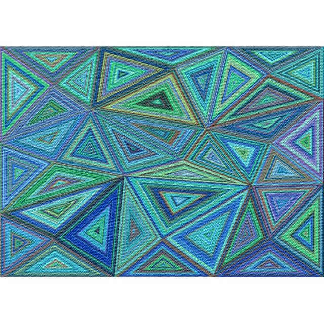 Ahgly Tapis Rectangulaire Lavable en Machine Intérieur Transitionnel Turquoise Foncé Vert, 5 Pieds x 7 Pieds