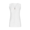 thumbnail image 5 of Timegard Womens Tank Tops Eyelet V Neck Button Slim Fitting Sleeveless Tops Casual Summer Beach Vacation, 5 of 5