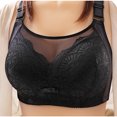 thumbnail image 1 of Running Bra Women Padded Bra Feature V-Neck Soft Bra Style W-877 Black 36, 1 of 4