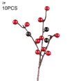 thumbnail image 2 of 10Pcs Mini  Artificial Red Berries  Flower New Year Home Ornaments, 2 of 8