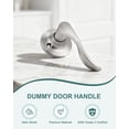 thumbnail image 2 of Poignée de Porte en Nickel Satiné Intérieur Levier de Porte de Passage en Nickel Brossé pour Hall et Garde-Robe Ensemble de Serrure de Porte Sans Clé Réversible pour Portes Côté Gauche Droit Levier Poignée Ensemble, 2 of 8