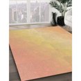 thumbnail image 3 of Ahgly Company Machine Washable Indoor Round Transitional Orange Area Rugs, 5' Round, 3 of 7