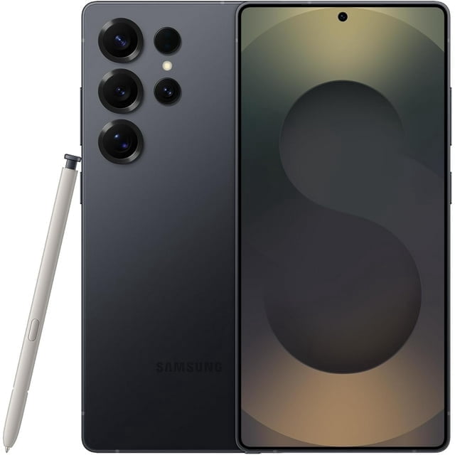 Restored Samsung Galaxy S25 Ultra 5G 256GB Black Unlocked Smartphone 6.9 inch AMOLED 120Hz 12GB RAM- Refurbished Fair