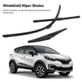 thumbnail image 4 of Windshield Window Wiper Blades, 3Pcs Reliable Performance Front Rear Wiper Blades Set  for Captur X87 2016 To 2024, 4 of 7