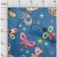 thumbnail image 2 of oneOone Polyester Spandex Medium Blue Fabric Butterflies Craft Projects Decor Fabric Printed By The Yard 56 Inch Wide-31, 2 of 5