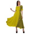thumbnail image 2 of Moomaya Robe de Soirée à Manches Courtes en Viscose Style Santoon à Encolure Dégagée pour Femmes, 2 of 4
