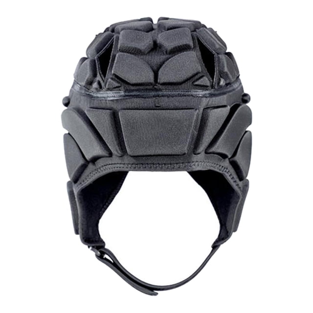 Couvre-chef Souple en EVA à Haute Densité pour Rugby, Protecteur de Mêlée de Soccer, Hockey et Planche à Roulettes, Noir, Taille TG. Ce Couvre-Chef Léger et Respirant Offre un Rembourrage à Haute Densité pour la protection et la Flexibilité, avec Sangles de Menton Ajustables et Cordon Élastique au Dos pour un Ajustement Sécuritaire. Conçu pour le Rugby, le Soccer, le Hockey, le Planche à Roulettes et Autres sports de collision.