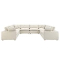 thumbnail image 2 of Modway Commix 8-Piece Down Filled Overstuffed Sectional Sofa in Light Beige, 2 of 10