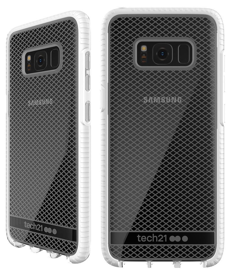 Tech21 Étui Antichoc en Maille Transparente/blanche EVA avec Couverture TPU pour SAMSUNG GALAXY S8