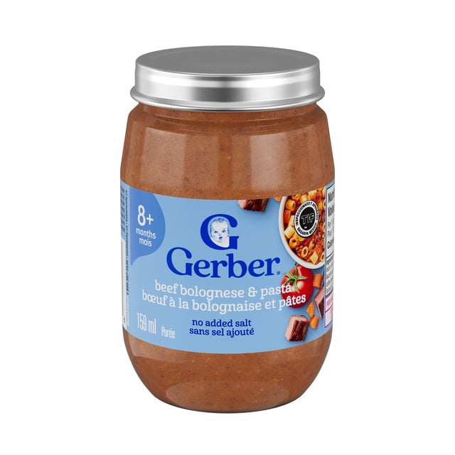 GERBER Mealtime Purée Beef Bolognese And Pasta Jar
