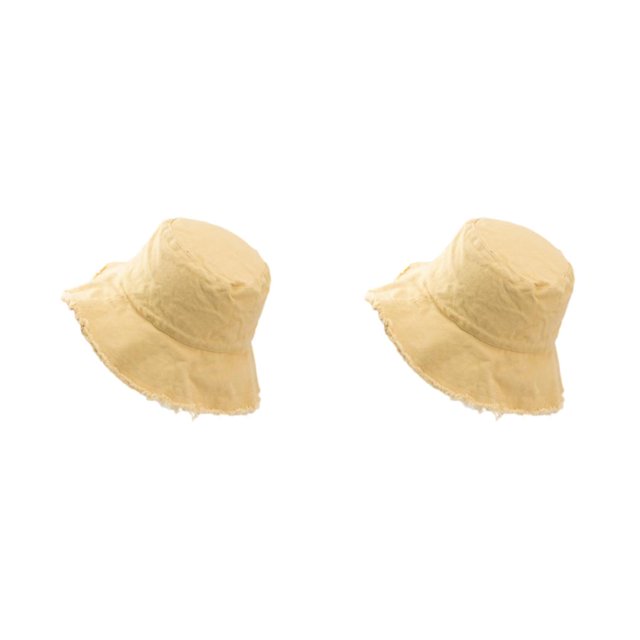 maskred Stay Sun Safe And Stylish With Bucket Hat For Outdoor Adventures M Easy To Wear yellow 2Set